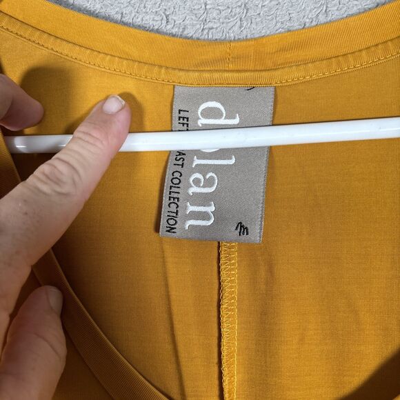 ANTHROPOLOGIE Dolan Left Coast Collection Med Loren Tunic Tee Shirt Dress Yellow - Picture 4 of 9